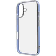 IN-P46CC17/LASV [iPhone 16用 LUSTANT 衝撃吸収 バンパー キラキラ メタリック カラフル ハイブリッドケース/ライトブルー_シルバー]
