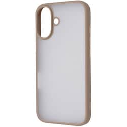 IN-P46BS4/WBE [iPhone 16用 SHEER 衝撃吸収 バンパー 指紋防止 マット シアー ハイブリッドケース/シアーホワイト_ベージュ]