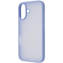 IN-P46BS4/WA [iPhone 16用 SHEER 衝撃吸収 バンパー 指紋防止 マット シアー ハイブリッドケース/シアーホワイト_ブルー]