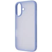 IN-P46BS4/WA [iPhone 16用 SHEER 衝撃吸収 バンパー 指紋防止 マット シアー ハイブリッドケース/シアーホワイト_ブルー]