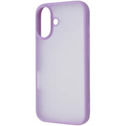 IN-P46BS4/WLD [iPhone 16用 SHEER 衝撃吸収 バンパー 指紋防止 マット シアー ハイブリッドケース/シアーホワイト_ラベンダー]