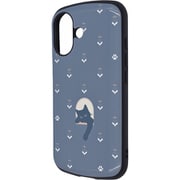 IN-CP46AC4/NK3 [iPhone 16用 超！ 保護ケース MiA-collection 衝撃吸収 バンパー ハイブリッドケース/ネコ_ネイビー]