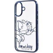 IN-WP46MCC1A/TJ53 [iPhone 16用 トムとジェリー/衝撃吸収 バンパー メタリック ハイブリッドケース/トム_メタリック]