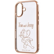 IN-WP46MCC1PG/TJ54 [iPhone 16用 トムとジェリー/衝撃吸収 バンパー メタリック ハイブリッドケース/ジェリー_メタリック]