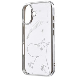 IN-AP46MCC1S/MT59 [iPhone 16用 ムーミン/衝撃吸収 バンパー メタリック ハイブリッドケース/ムーミン星空_メタリック]