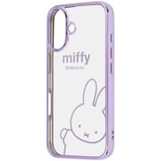 IN-BP46MCC1LD/MF77 [iPhone 16用 ミッフィー/衝撃吸収 バンパー メタリック ハイブリッドケース/ミッフィー_メタリック]