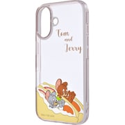 IN-WP46UKMD/TJ72 [iPhone 16用 トムとジェリー/衝撃吸収 バンパー ハイブリッドケース/ジェリーとタフィー]