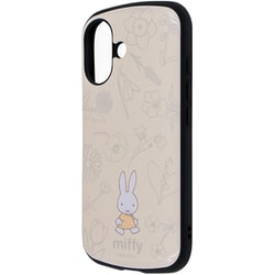 IN-BP46AC4/MF49 [iPhone 16用 ミッフィー/超！ 保護ケース MiA 衝撃吸収 バンパー ハイブリッドケース/フラワー]