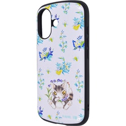 IN-IP46AC4/DY6 [iPhone 16用 猫のダヤン/超！ 保護ケース MiA 衝撃吸収 バンパー ハイブリッドケース/ダヤン_朝露の森]