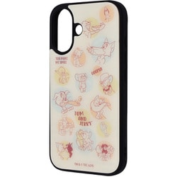 IQ-WP46K4TB/TJ66 [iPhone 16用 トムとジェリー/maru 衝撃吸収 バンパー ハイブリッドケース/トムとジェリーとフレンズ]
