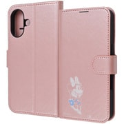 IJ-DP46ELC1P/MN24 [iPhone 16用 ディズニー/衝撃吸収 マグネットベルト シンプル 手帳型レザーケース/ミニーマウス_sitting2]