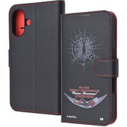 IJ-DMP46ELC1BR/SPM15 [iPhone 16用 マーベル/衝撃吸収 マグネットベルト シンプル 手帳型レザーケース/スパイダーマン_8]