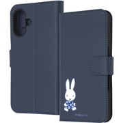 IJ-BP46ELC1DN/MF69 [iPhone 16用 ミッフィー/衝撃吸収 マグネットベルト シンプル 手帳型レザーケース/ミッフィー_てくてく]