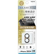 IN-P4648FG/CAKGD [iPhone 16/16 Plus用 ガラスフィルム カメラ保護 割れにくい ハイブリッド 一体型 キラキラ 硬度10H/キラキラ_ゴールド]