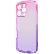 IN-P47TC12/PVM [iPhone 16 Pro用 耐衝撃 バンパー 精密設計 カメラ保護 グラデーション TPUソフトケース/ピンク_パープル]