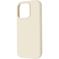 IS-P47C17/BE [iPhone 16 Pro用 衝撃吸収 バンパー マット ハイブリッドシリコン ソフトケース/ベージュ]