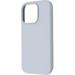 IS-P47C17/PA [iPhone 16 Pro用 衝撃吸収 バンパー マット ハイブリッドシリコン ソフトケース/ペールブルー]