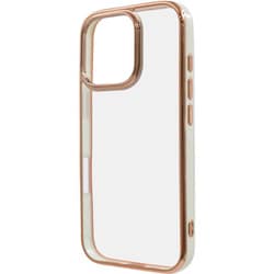 IN-P47CC17/WGD [iPhone 16 Pro用 LUSTANT 衝撃吸収 バンパー キラキラ メタリック カラフル ハイブリッドケース/ホワイト_ゴールド]