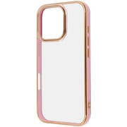 IN-P47CC17/LPGD [iPhone 16 Pro用 LUSTANT 衝撃吸収 バンパー キラキラ メタリック カラフル ハイブリッドケース/ライトピンク_ゴールド]