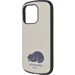 IN-CP47AC4/NK9 [iPhone 16 Pro用 超！ 保護ケース MiA-collection 衝撃吸収 バンパー ハイブリッドケース/ネコ_ごめん寝]