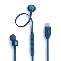 JBL Tune 310C USB Type-C接続 有線イヤホン ブルー JBLT310CBLU