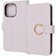 IN-P47LBC17/P [iPhone 16 Pro用 Ring 耐衝撃 マグネットベルト リング付き 手帳型レザーケース/ピンク]
