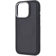 IN-P47OLC4/B [iPhone 16 Pro用 MagSafe対応 マグネットアクセサリー対応 衝撃吸収 バンパー オープンレザーケース/ブラック]