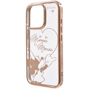 IN-DP47MCC1PG/MN25 [iPhone 16 Pro用 ディズニー/衝撃吸収 バンパー メタリック ハイブリッドケース/ミニーマウスサイン_メタリック]