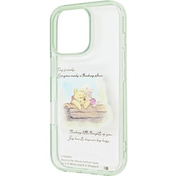 IN-DP47UKMD/PO41 [iPhone 16 Pro用 ディズニー/衝撃吸収 バンパー ハイブリッドケース/プーとピグレット_ハグ]