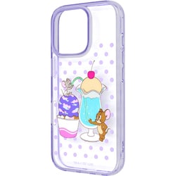 IN-WP47UKMD/TJ51 [iPhone 16 Pro用 トムとジェリー/衝撃吸収 バンパー ハイブリッドケース/ジェリーとタフィー_アイス]