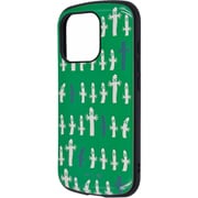 IN-AP47AC4/MT70 [iPhone 16 Pro用 ムーミン/超！ 保護ケース MiA 衝撃吸収 バンパー ハイブリッドケース/ニョロニョロ_モノクロ総柄]