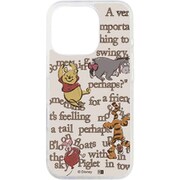 IJ-DP47LG1S/PO37 [iPhone 16 Pro用 ディズニー/衝撃吸収 バンパー 動く キラキラ ラメ グリッターケース/プーと仲間たち_英文]