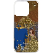 IJ-DP47LG1S/BL8 [iPhone 16 Pro用 ディズニー/衝撃吸収 バンパー 動く キラキラ ラメ グリッターケース/ベル_二人だけの舞踏会]