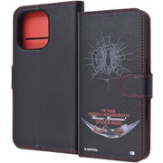 IJ-DMP47ELC1BR/SPM15 [iPhone 16 Pro用 マーベル/衝撃吸収 マグネットベルト シンプル 手帳型レザーケース/スパイダーマン_8]