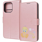IJ-WP47ELC1P/LN7 [iPhone 16 Pro用 ルーニー・テューンズ/衝撃吸収 マグネットベルト シンプル 手帳型レザーケース/トゥイーティー]