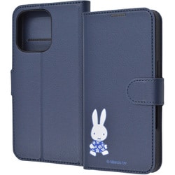 IJ-BP47ELC1DN/MF69 [iPhone 16 Pro用 ミッフィー/衝撃吸収 マグネットベルト シンプル 手帳型レザーケース/ミッフィー_てくてく]