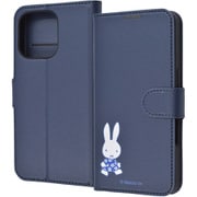 IJ-BP47ELC1DN/MF69 [iPhone 16 Pro用 ミッフィー/衝撃吸収 マグネットベルト シンプル 手帳型レザーケース/ミッフィー_てくてく]