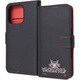 IJ-IP47ELC1BR/DY3 [iPhone 16 Pro用 猫のダヤン/衝撃吸収 マグネットベルト シンプル 手帳型レザーケース/ダヤン_WACHIFIELDロゴ]