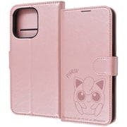 IJ-PP47ELC1P/PK67 [iPhone 16 Pro用 ポケットモンスター/衝撃吸収 マグネットベルト シンプル 手帳型レザーケース/プリン]