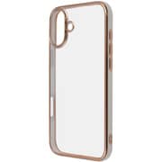 IN-P48CC17/WGD [iPhone 16 Plus用 LUSTANT 衝撃吸収 バンパー キラキラ メタリック カラフル ハイブリッドケース/ホワイト_ゴールド]