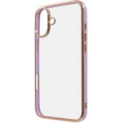 IN-P48CC17/LDGD [iPhone 16 Plus用 LUSTANT 衝撃吸収 バンパー キラキラ メタリック カラフル ハイブリッドケース/ラベンダー_ゴールド]