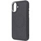 IN-P48OLC4/B [iPhone 16 Plus用 MagSafe対応 マグネットアクセサリー対応 衝撃吸収 バンパー オープンレザーケース/ブラック]
