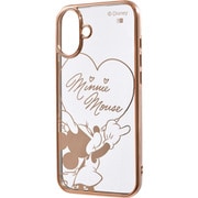 IN-DP48MCC1PG/MN25 [iPhone 16 Plus用 ディズニー/衝撃吸収 バンパー メタリック ハイブリッドケース/ミニーマウスサイン_メタリック]