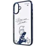 IN-DP48MCC1A/DD7 [iPhone 16 Plus用 ディズニー/衝撃吸収 バンパー メタリック ハイブリッドケース/ドナルドダックサイン_メタリック]