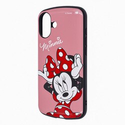IN-DP48AC4/MN2 [iPhone 16 Plus用 ディズニー/超！ 保護ケース MiA 衝撃吸収 バンパー ハイブリッドケース/ミニーマウス]