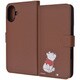 IJ-DP48ELC1DK/PO45 [iPhone 16 Plus用 ディズニー/衝撃吸収 マグネットベルト シンプル 手帳型レザーケース/くまのプーさん_sitting]