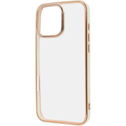 IN-P49CC17/WGD [iPhone 16 Pro Max用 LUSTANT 衝撃吸収 バンパー キラキラ メタリック カラフル ハイブリッドケース/ホワイト_ゴールド]