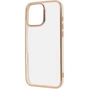 IN-P49CC17/WGD [iPhone 16 Pro Max用 LUSTANT 衝撃吸収 バンパー キラキラ メタリック カラフル ハイブリッドケース/ホワイト_ゴールド]