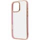 IN-P49CC17/LPGD [iPhone 16 Pro Max用 LUSTANT 衝撃吸収 バンパー キラキラ メタリック カラフル ハイブリッドケース/ライトピンク_ゴールド]