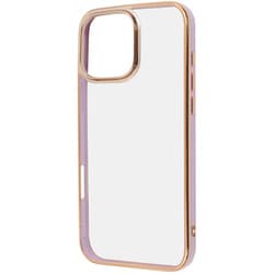 IN-P49CC17/LDGD [iPhone 16 Pro Max用 LUSTANT 衝撃吸収 バンパー キラキラ メタリック カラフル ハイブリッドケース/ラベンダー_ゴールド]